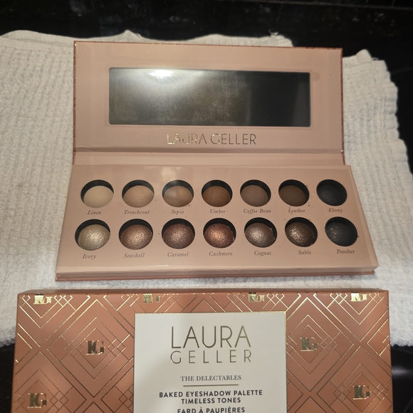 Laura Geller Other - NWT Laura Geller Baked Eyeshadow Palette — Neutral Browns, Golds, Creams